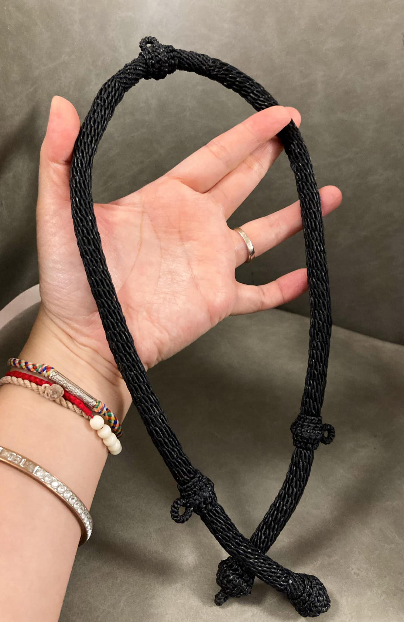 前3後1開口蠟繩佛牌繩