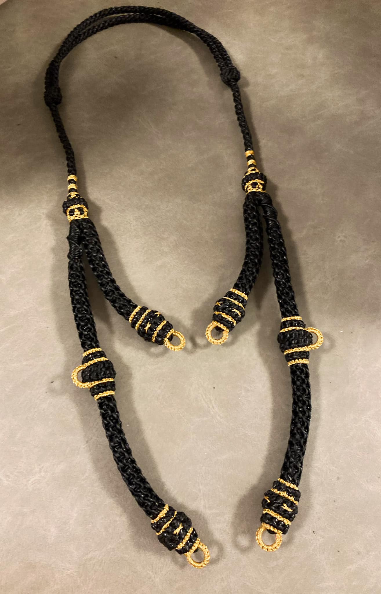 前4掛開口蠟繩伸縮佛牌鏈(顏色可自定)