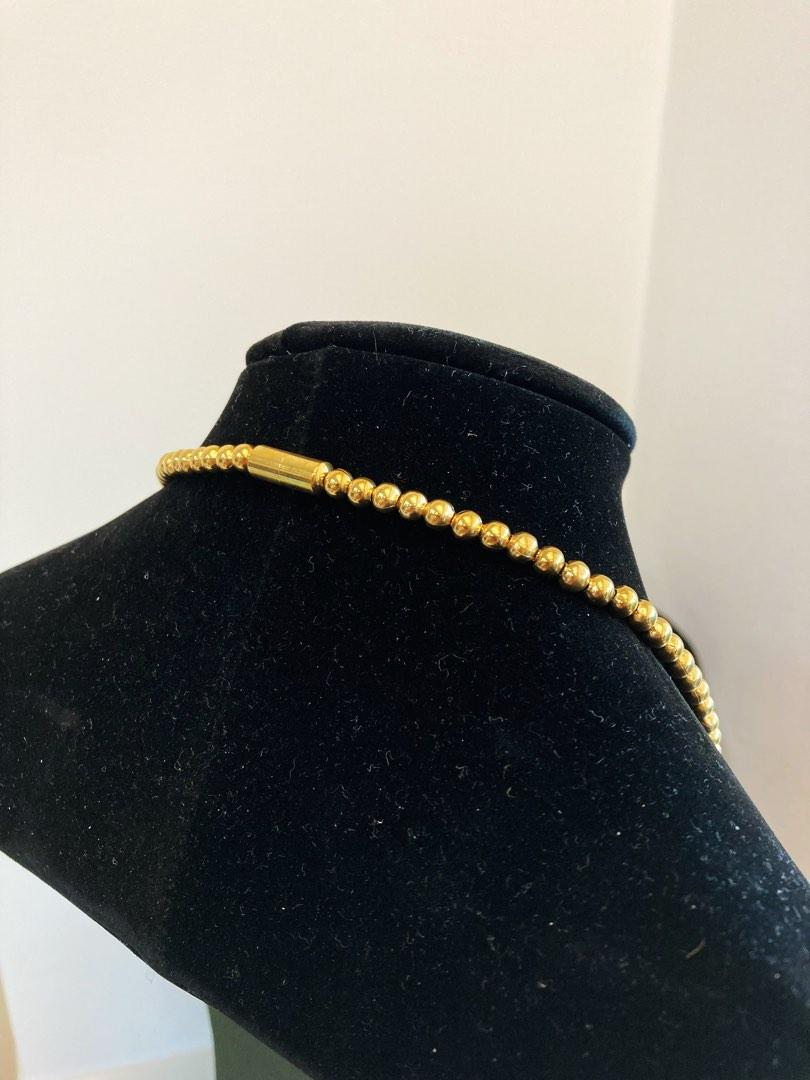 不銹鋼5掛金珠佛牌鍊