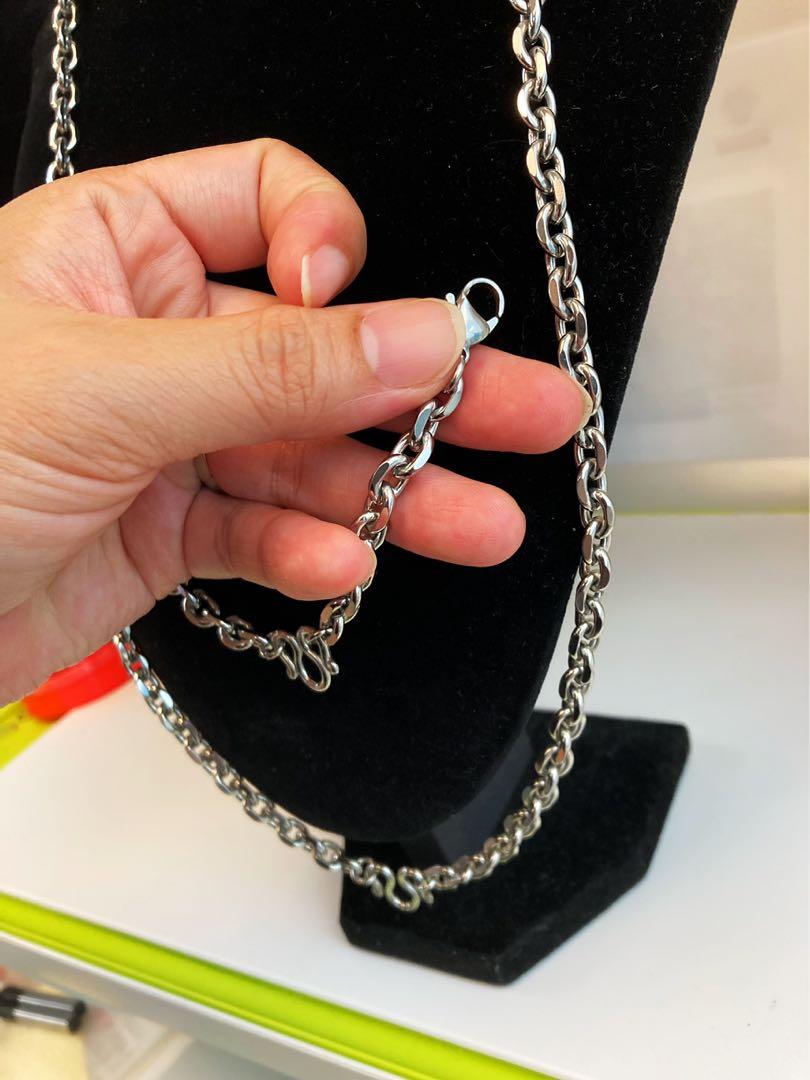 不銹鋼雙層佛牌鏈(中層可拆)