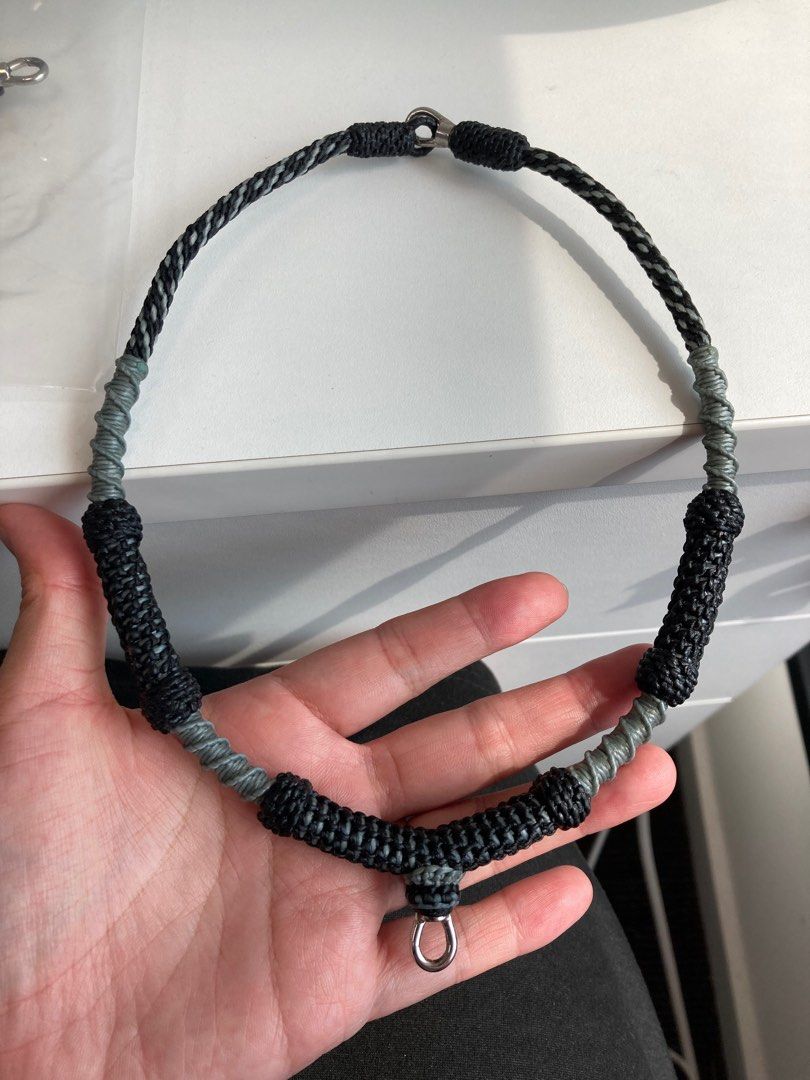 短款蠟繩單掛佛牌鏈