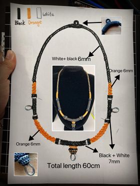 訂製前3後1掛佛牌蠟繩鍊