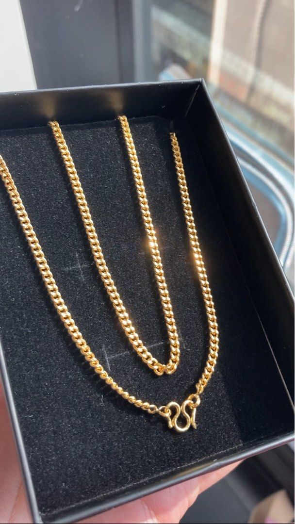 24K鍍金單掛佛牌鏈