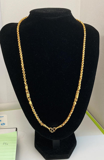 24K鍍金佛牌鏈