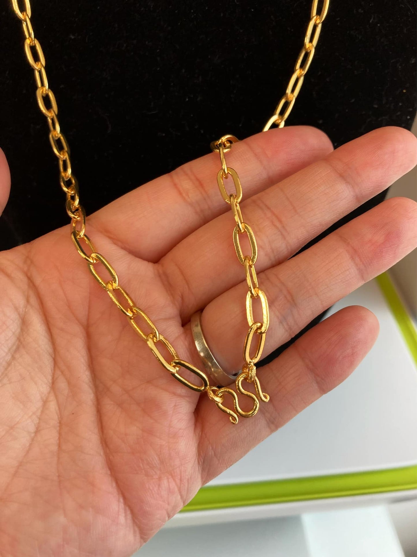 24K鍍金單掛佛牌鏈