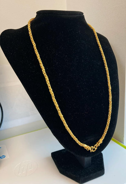 24K鍍金龍頭佛牌鍊