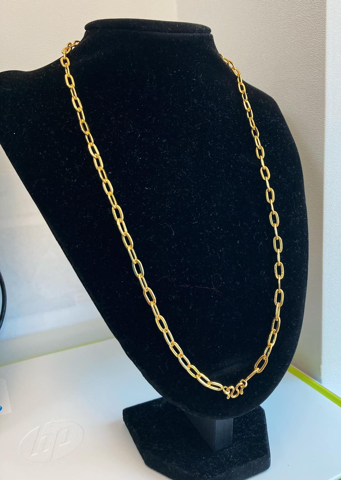 24K鍍金單掛佛牌鏈