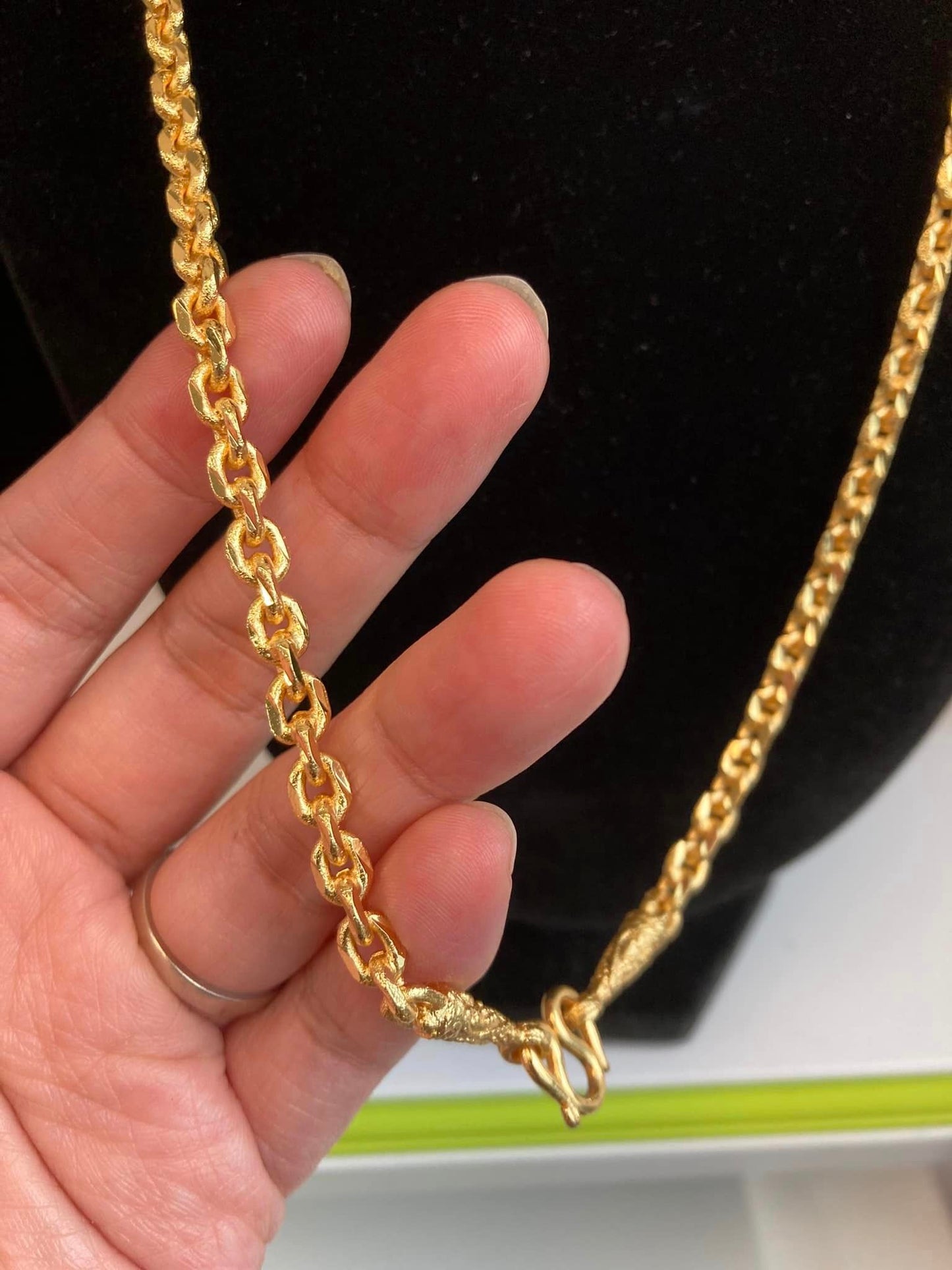 24K鍍金單掛佛牌鏈
