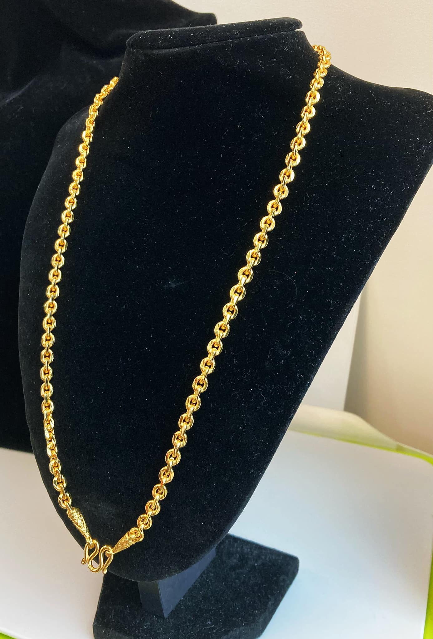 24K鍍金單掛佛牌鏈