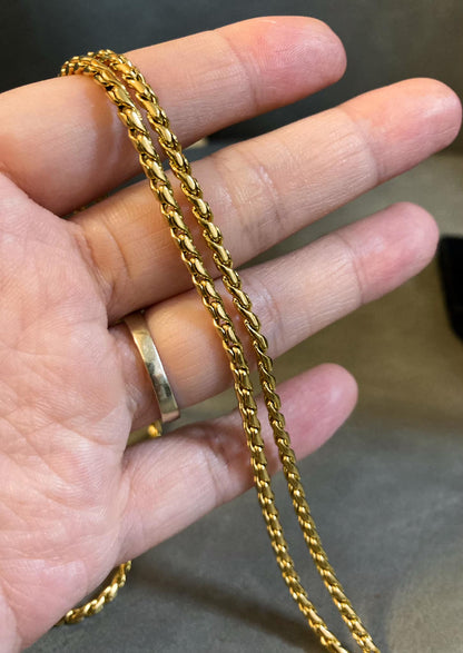 不銹鋼鍍金佛牌鏈