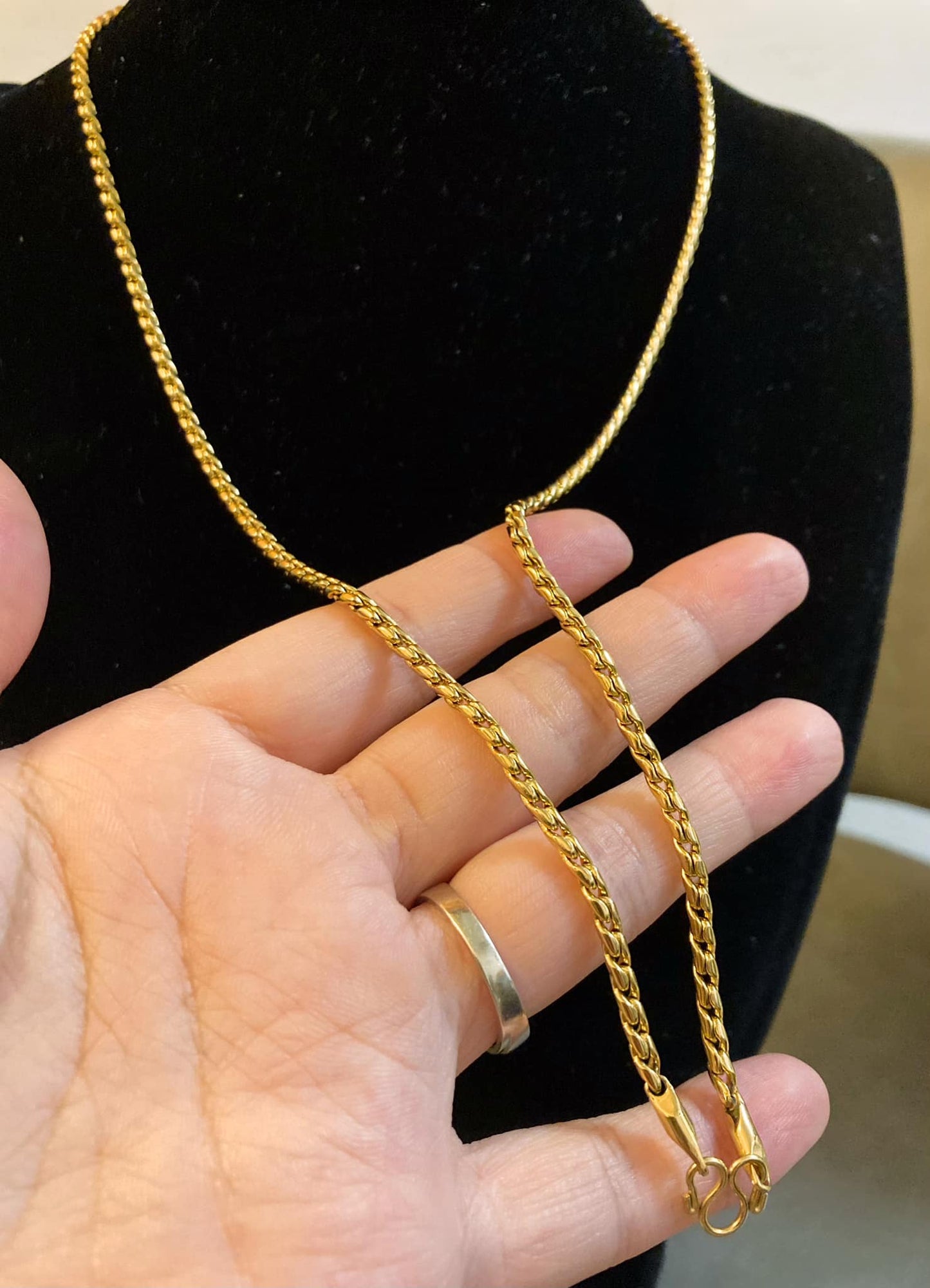 不銹鋼鍍金佛牌鏈