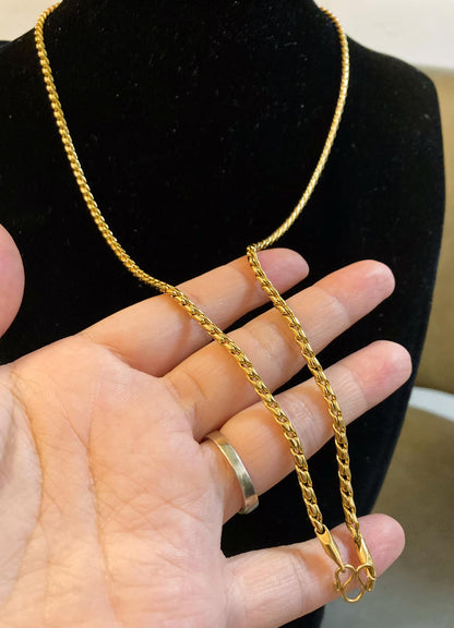 不銹鋼鍍金佛牌鏈