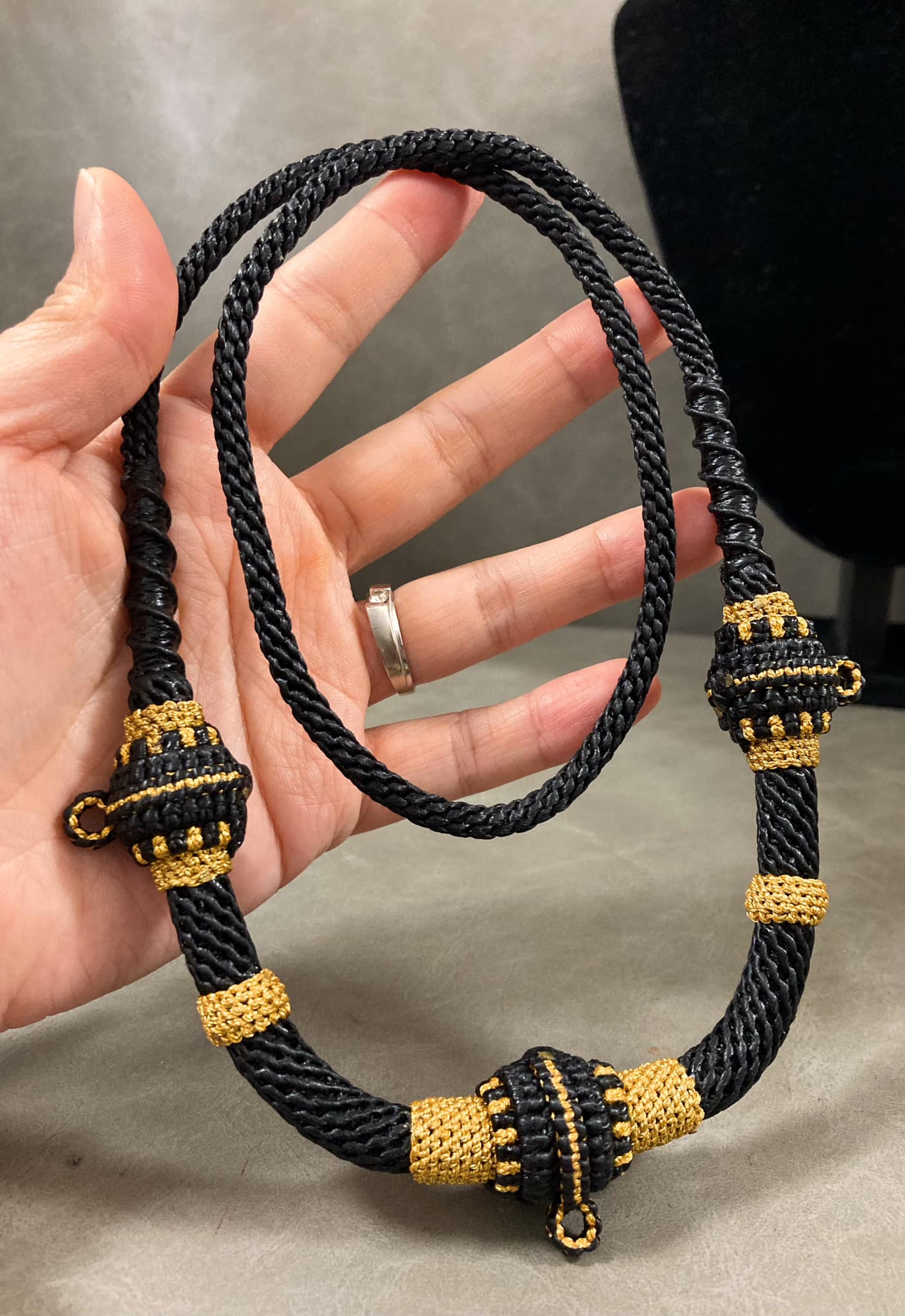 3掛蠟繩佛牌鍊