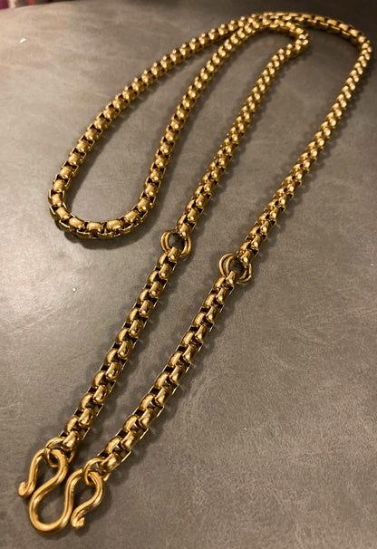 3掛不銹鋼金佛牌鍊