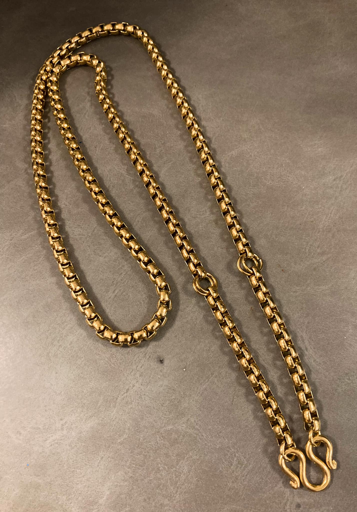 3掛不銹鋼金佛牌鍊