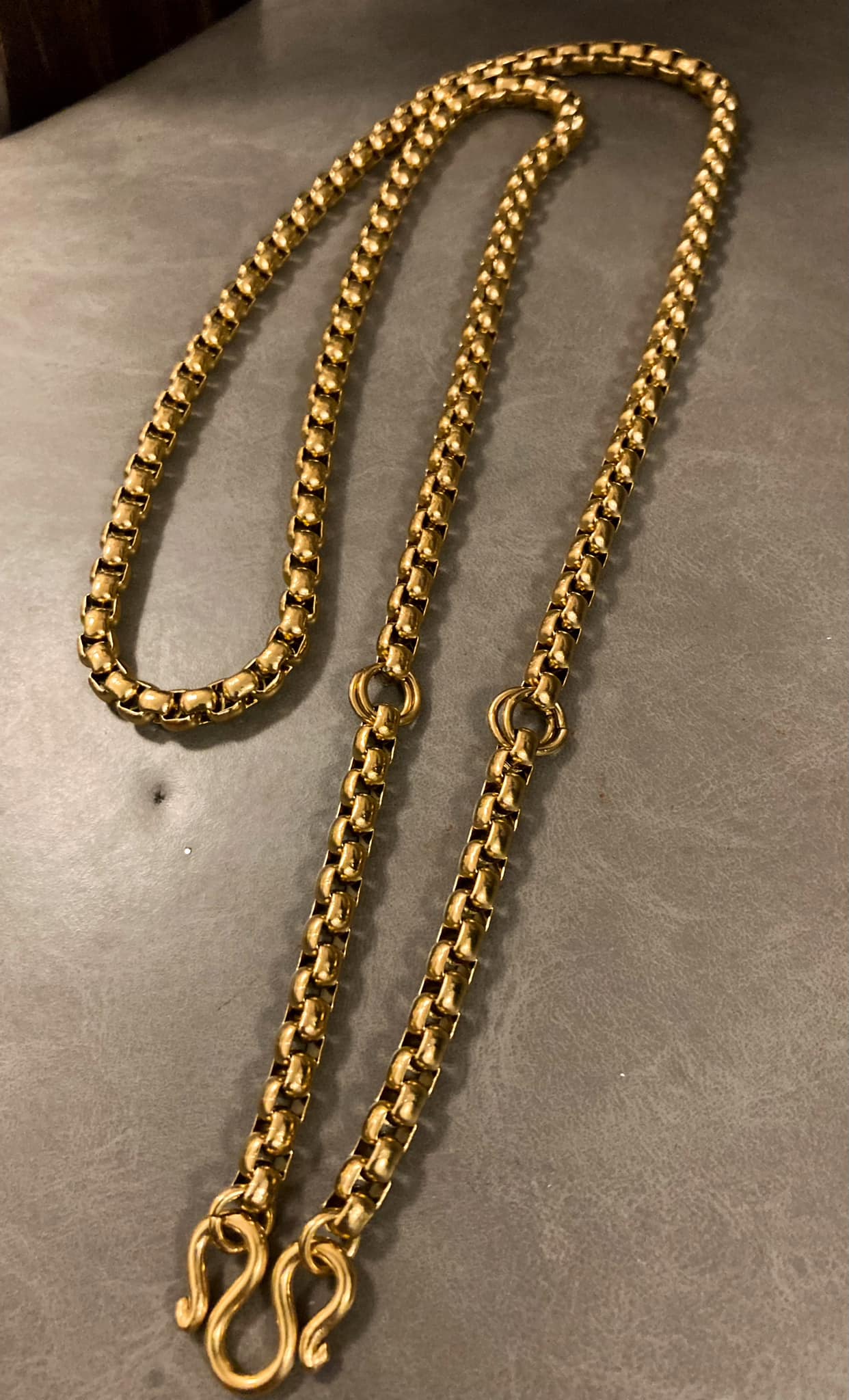 3掛不銹鋼金佛牌鍊