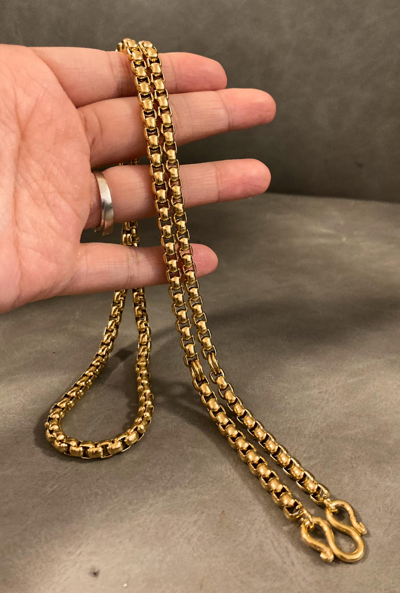 3掛不銹鋼金佛牌鍊