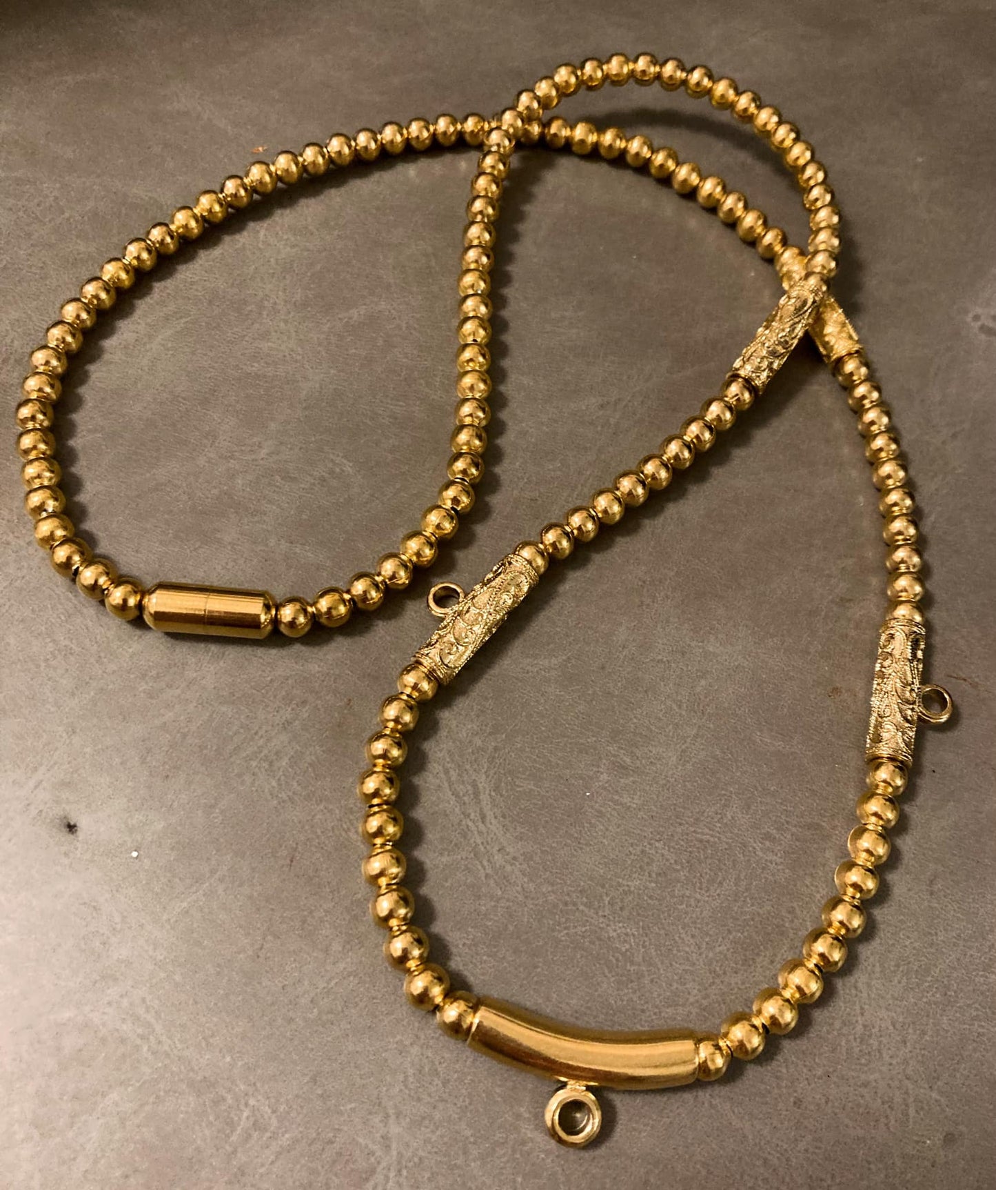 3掛不銹鋼鍍金佛牌鍊