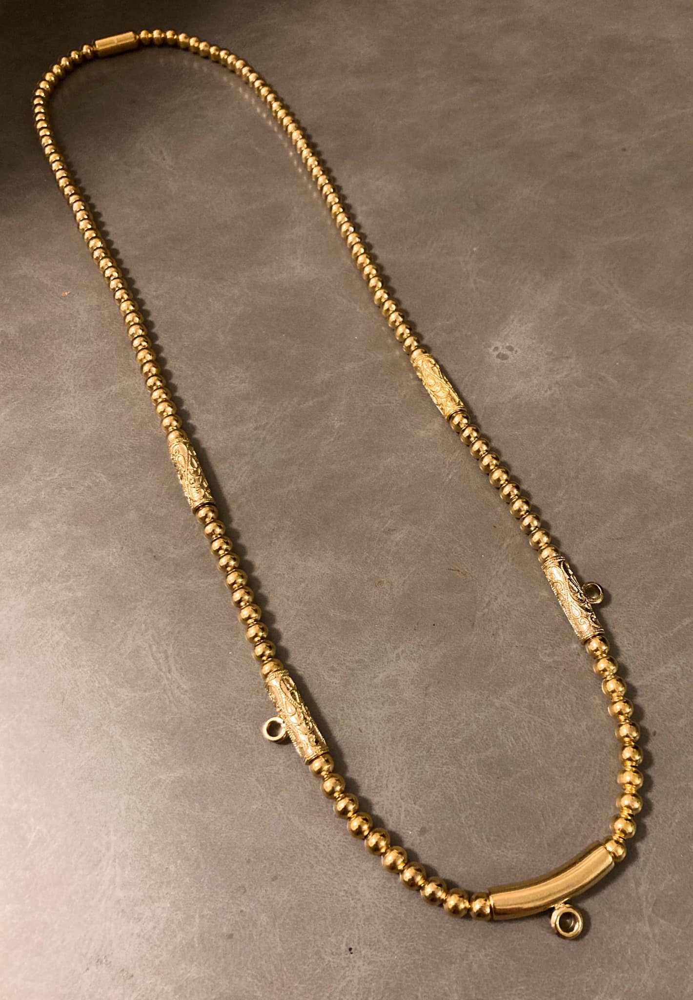 3掛不銹鋼鍍金佛牌鍊