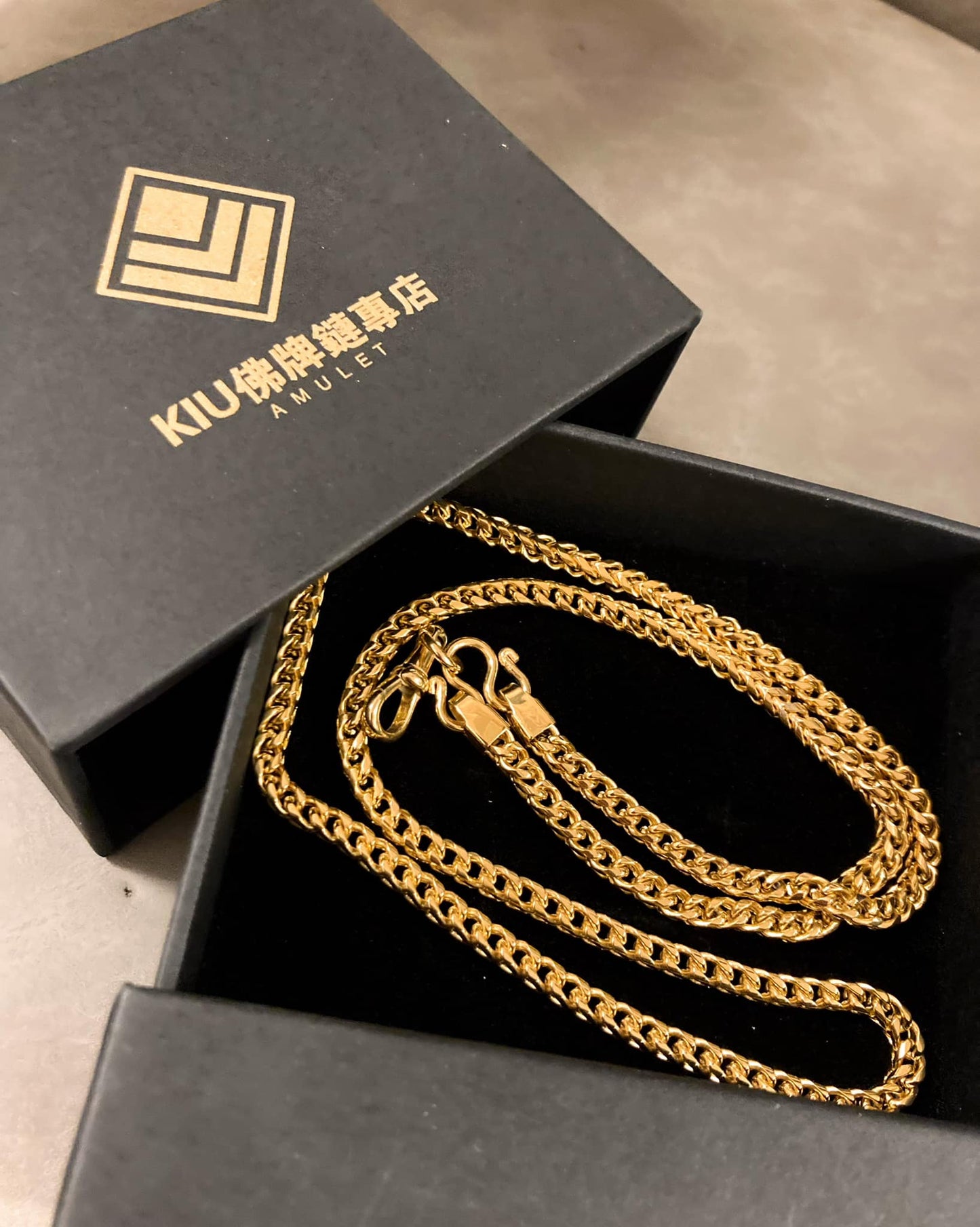 316L鋼鍍金佛牌鏈