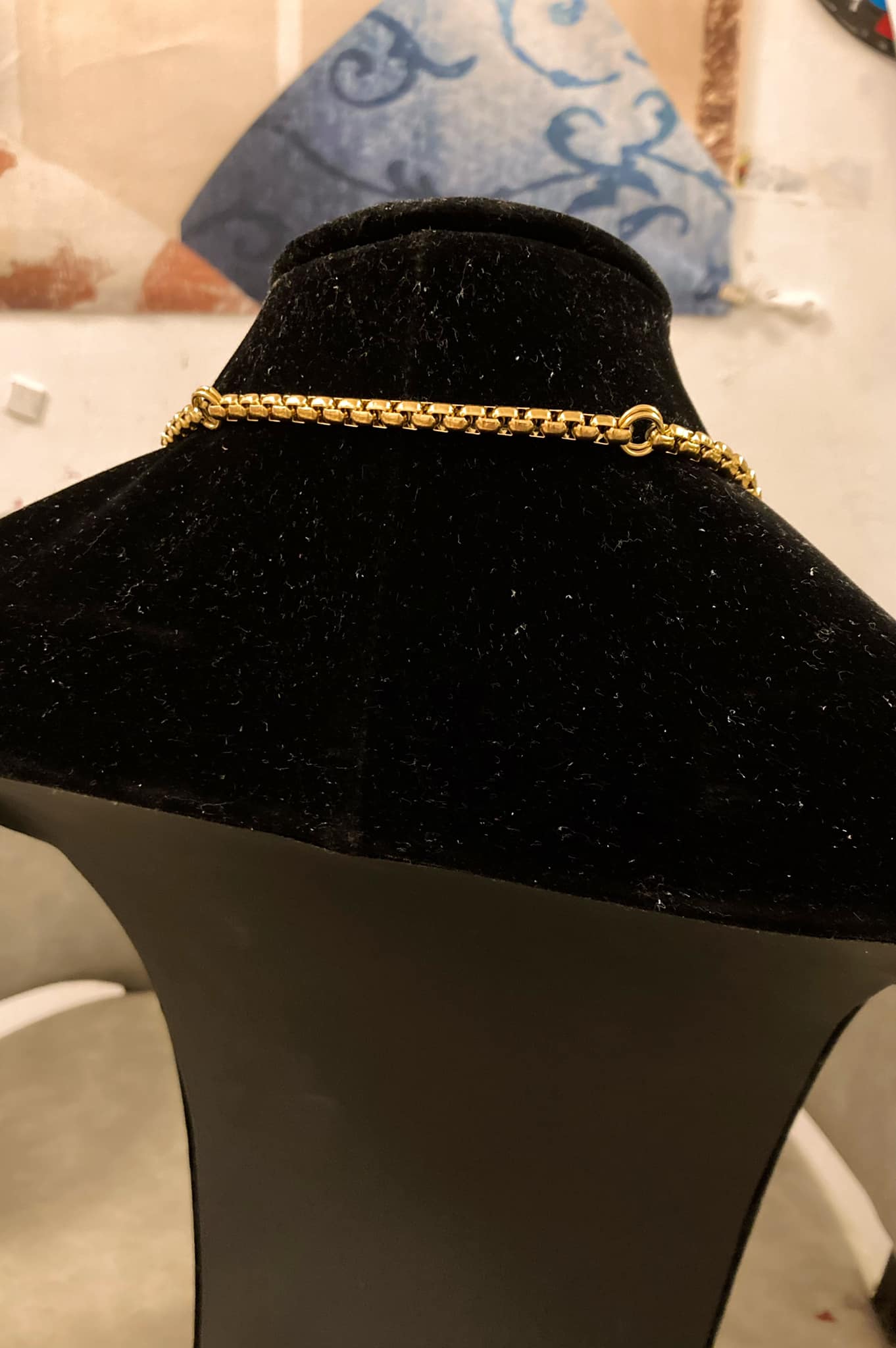 11掛不銹鋼金佛牌鏈 （前9後2）