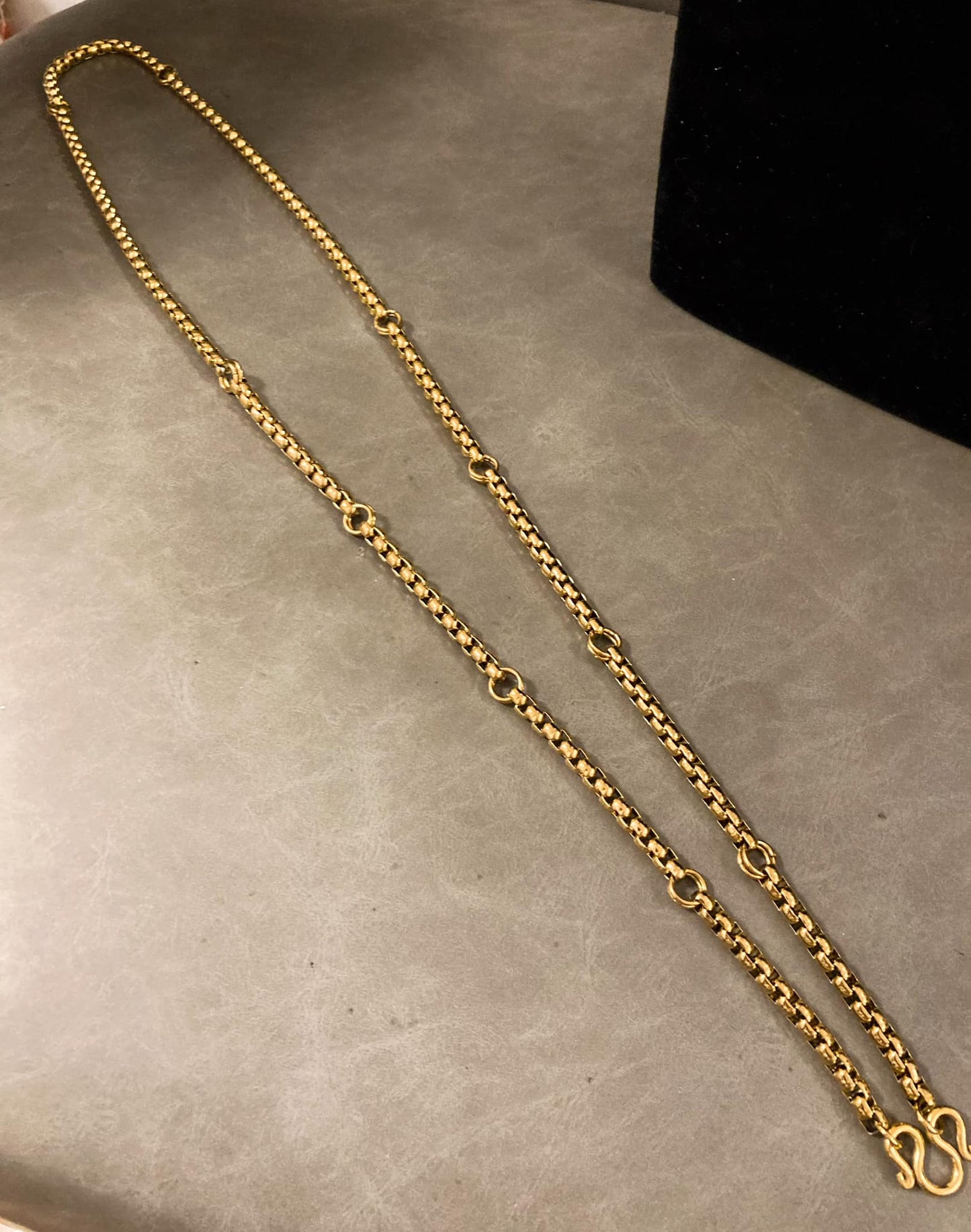 11掛不銹鋼金佛牌鏈 （前9後2）