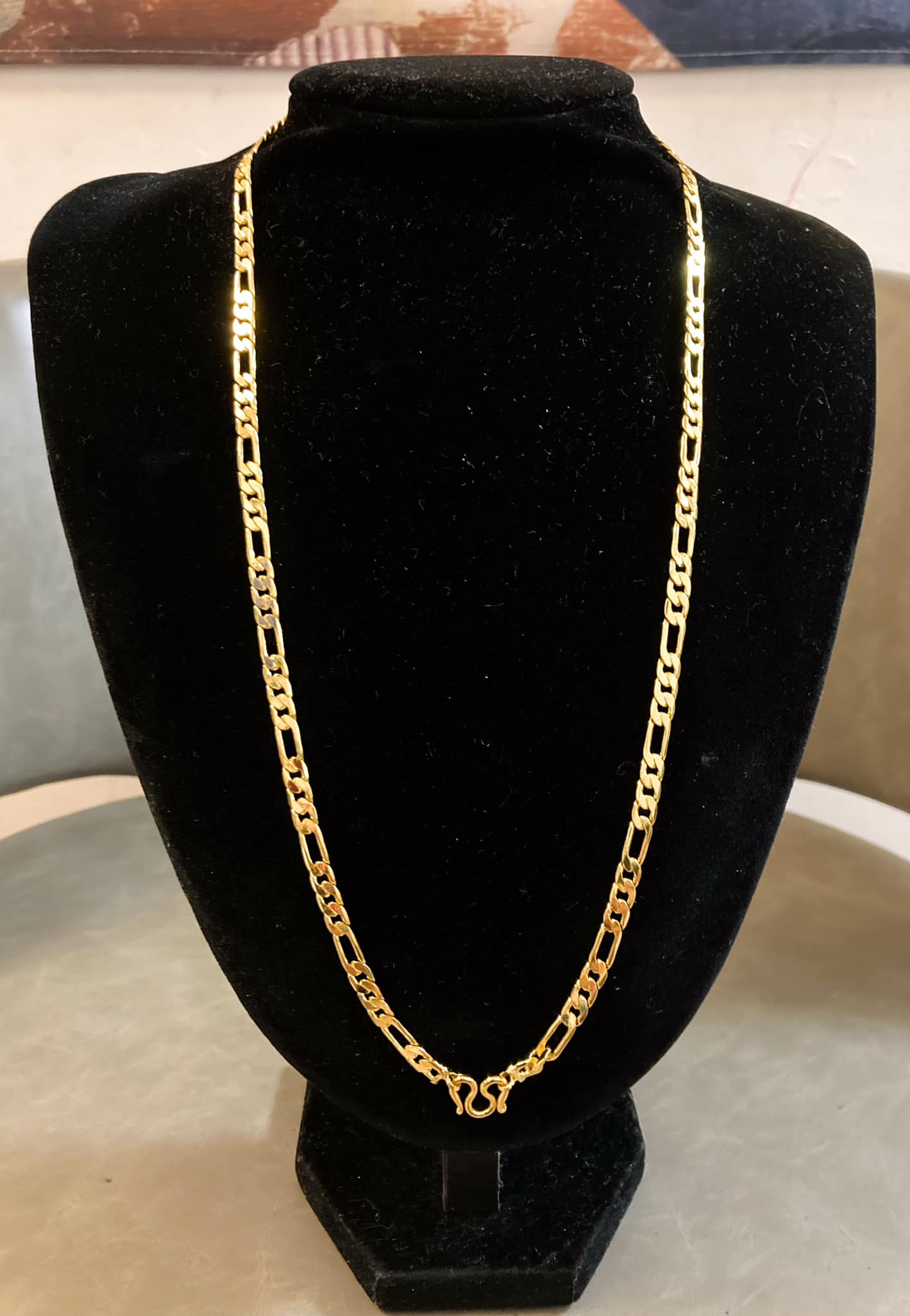 24K鍍金單掛佛牌鏈