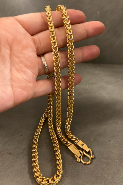 316L鋼鍍金單掛佛牌鏈