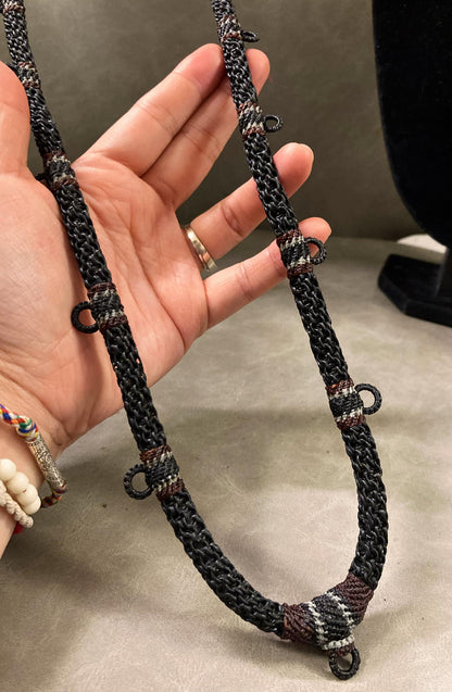 前11後1掛粗款蠟繩佛牌鏈