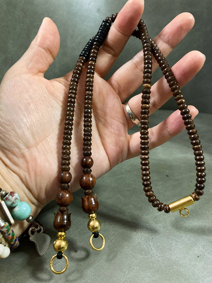 紅木前後掛開口佛牌鏈