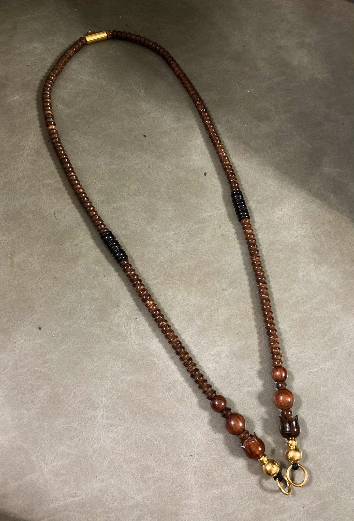 紅木前後掛開口佛牌鏈