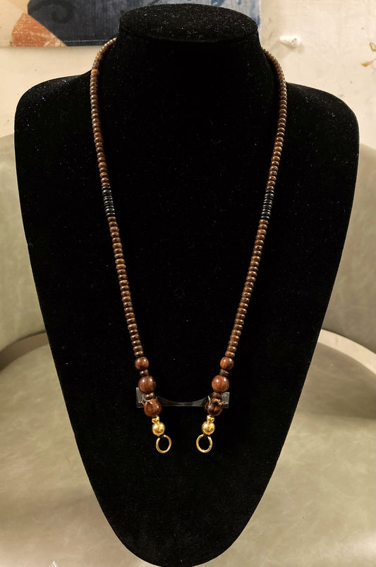 紅木前後掛開口佛牌鏈