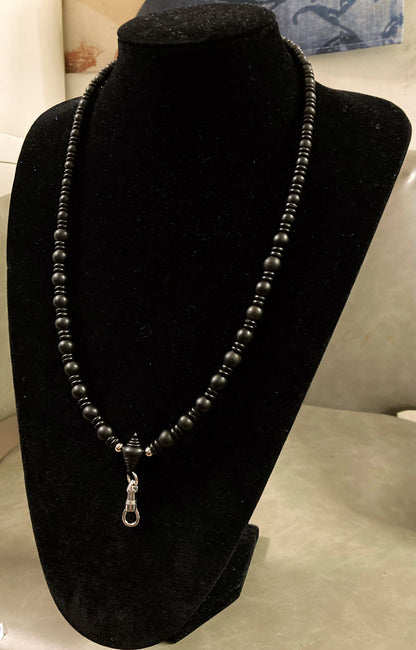 前後掛黑檀木佛牌鏈