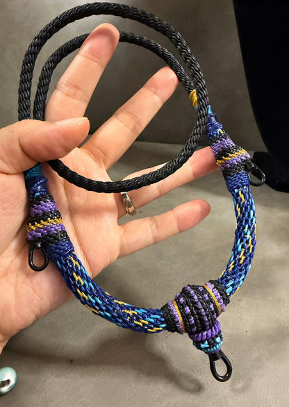 蠟繩3掛黑鋼佛牌鏈