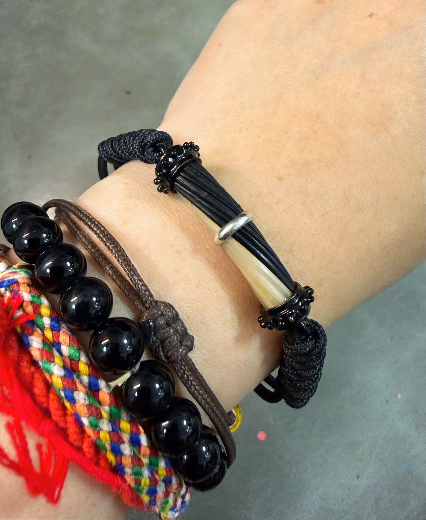 象尾毛伸縮手繩