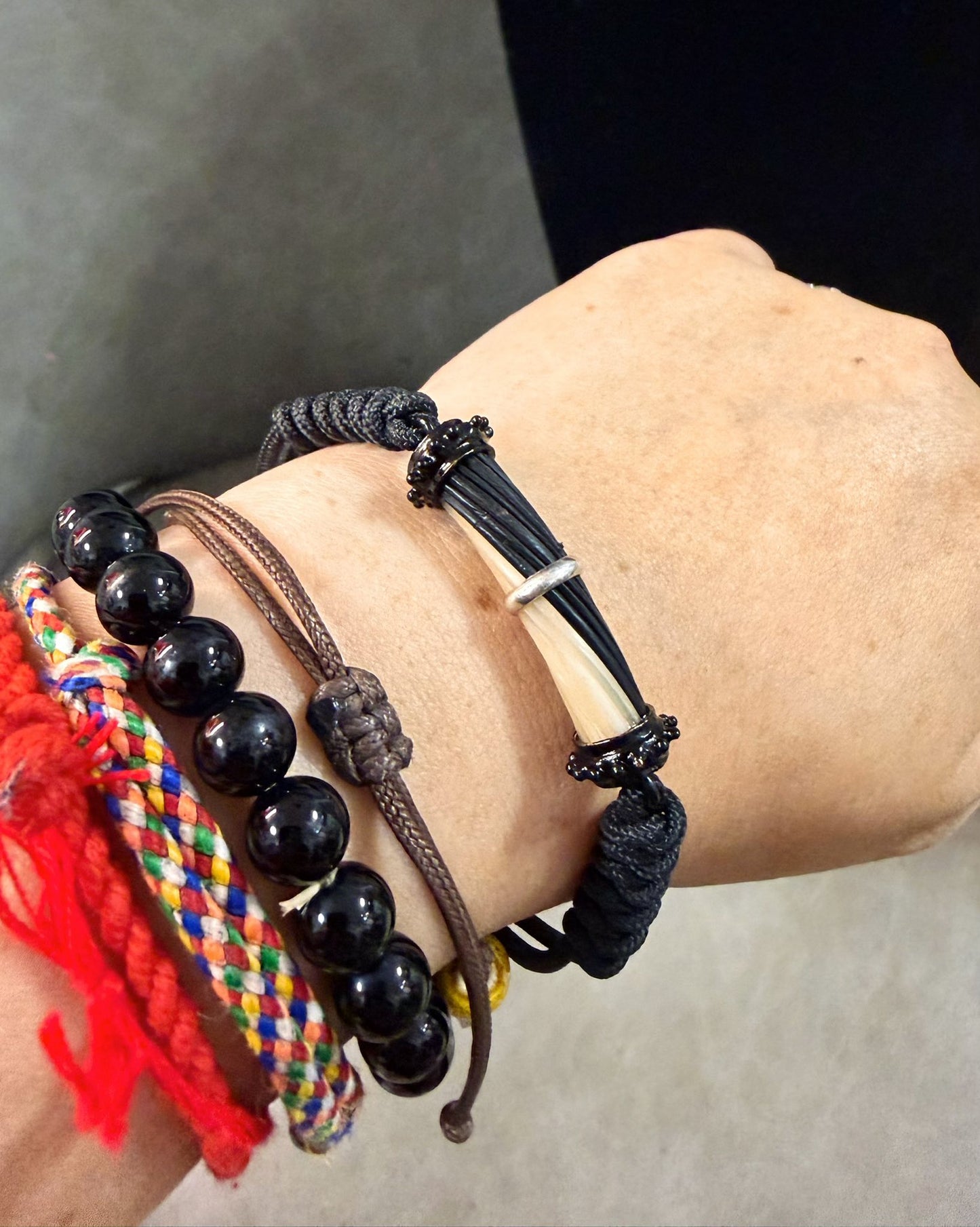 象尾毛伸縮手繩