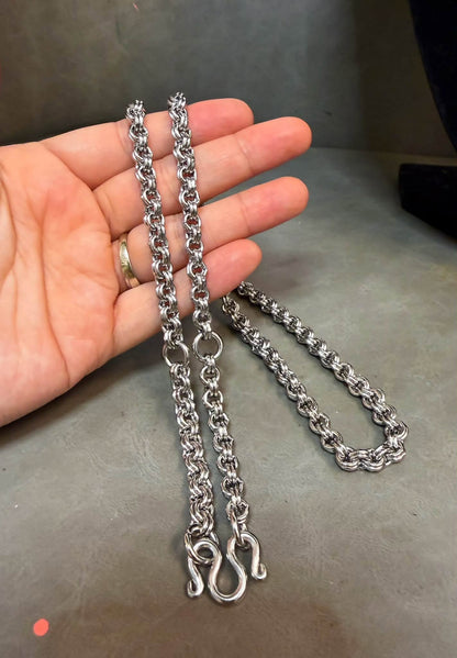 不銹鋼3掛佛牌鏈