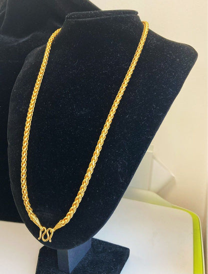24K鍍金單掛佛牌鏈