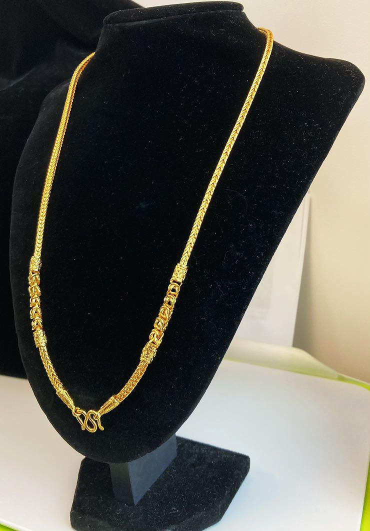24K 鍍金單掛佛牌鏈